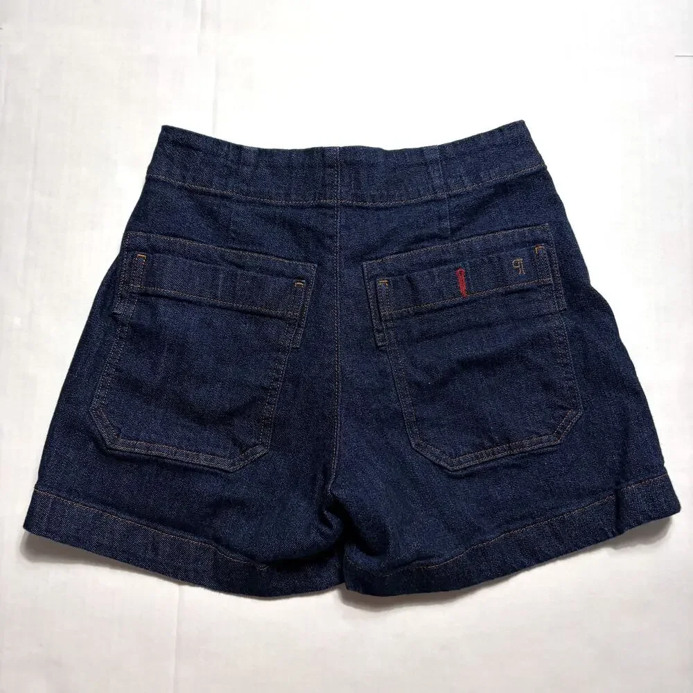 Anthropologie Dark Indigo Denim Jean Shorts - Picture 6 of 12